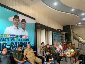 Andi Rosman-dr Baso Terima Kunjungan Forkopimda Wajo di Posko AR-Rahman